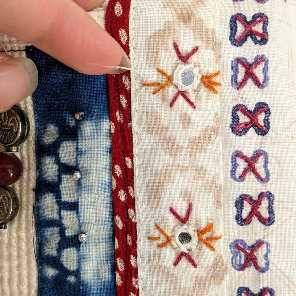 CHAHEK of India- Hand Batiked Full-Length Tunic - Picture 11 of 16